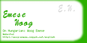 emese woog business card